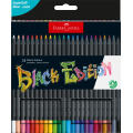 Crayons de couleur Black edition 24 pcs - Faber-Castell - Rougier et Plé