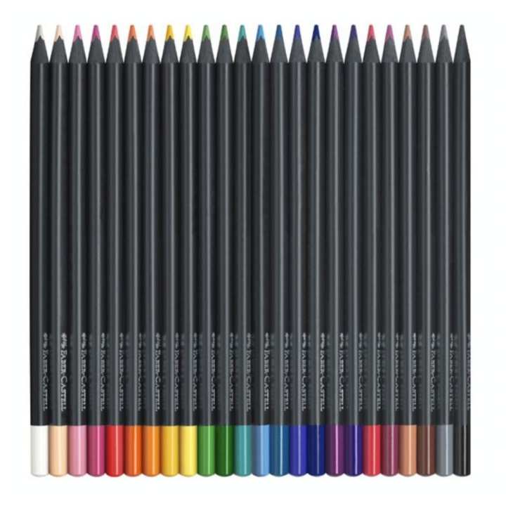 Crayons de couleur Black edition 24 pcs - Faber-Castell - Rougier et Plé
