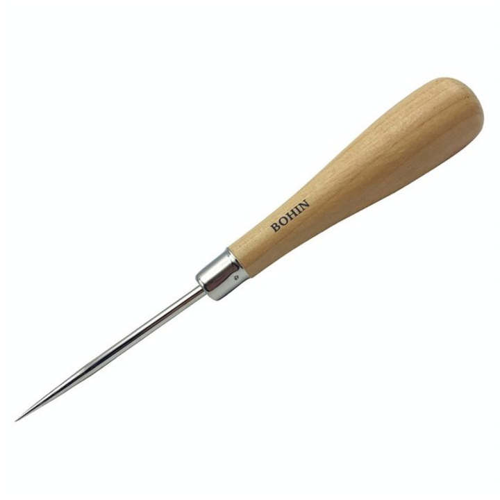 Poinçon manche en bois 16 cm - Bohin - Rougier et Plé