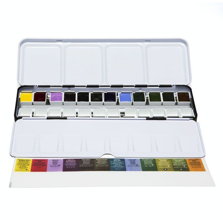 Peinture aquarelle Extra-fine Couleurs d'inspiration 12 demi-godets - Daniel Smith - Rougier et Plé