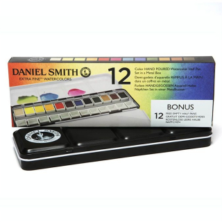 Peinture aquarelle Extra-fine 12 demi-godets - Daniel Smith - Rougier et Plé