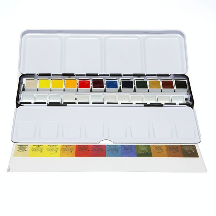 Peinture aquarelle Extra-fine 12 demi-godets - Daniel Smith - Rougier et Plé