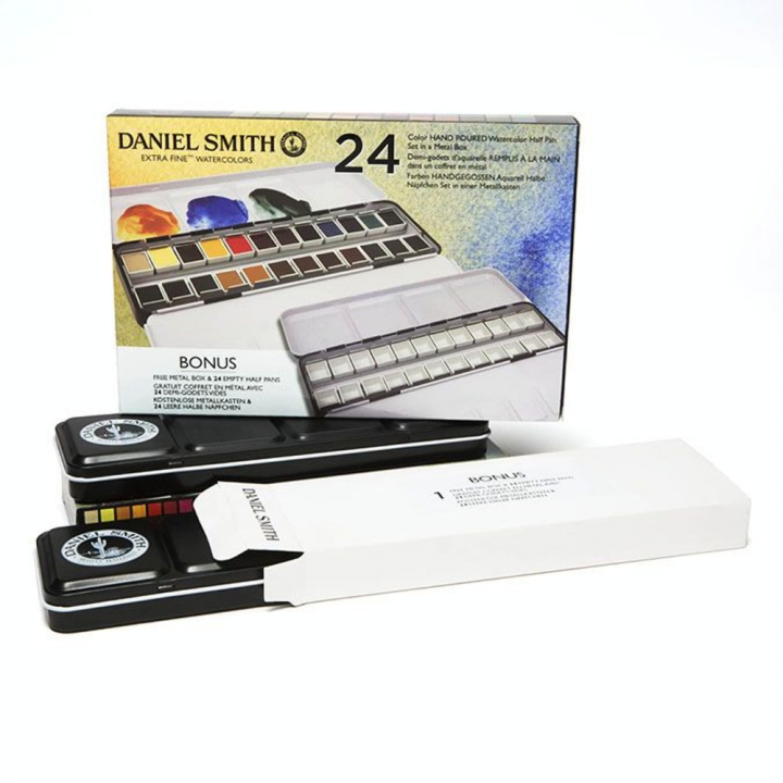 Peinture aquarelle Extra-fine 24 demi-godets - Daniel Smith - Rougier et Plé