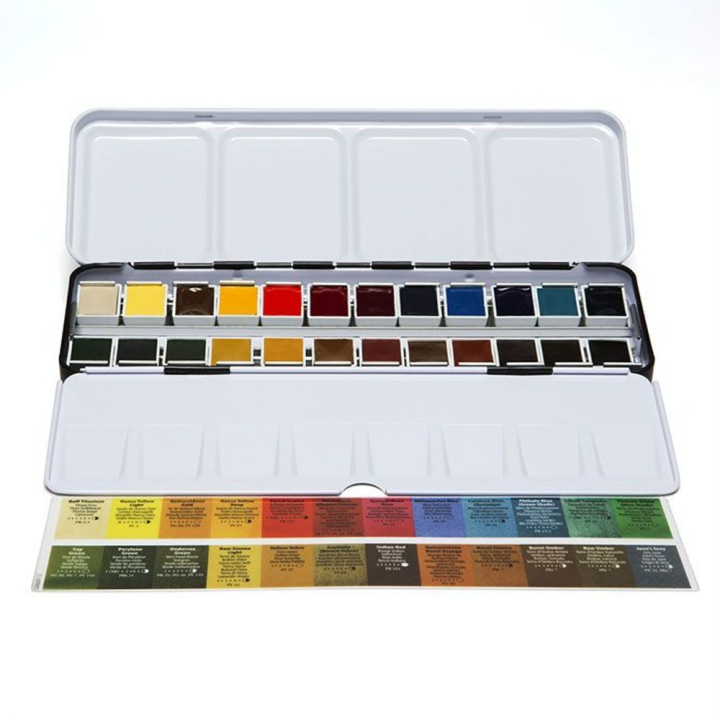 Peinture aquarelle Extra-fine 24 demi-godets - Daniel Smith - Rougier et Plé