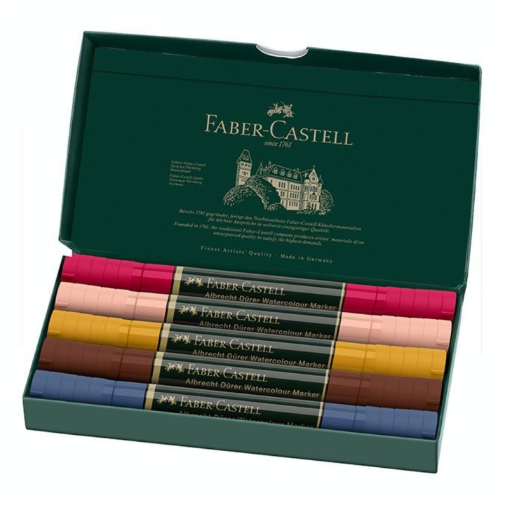 Marqueur aquarellable Albrecht Dürer Set 5 feutres Portrait - Faber-Castell - Rougier et Plé