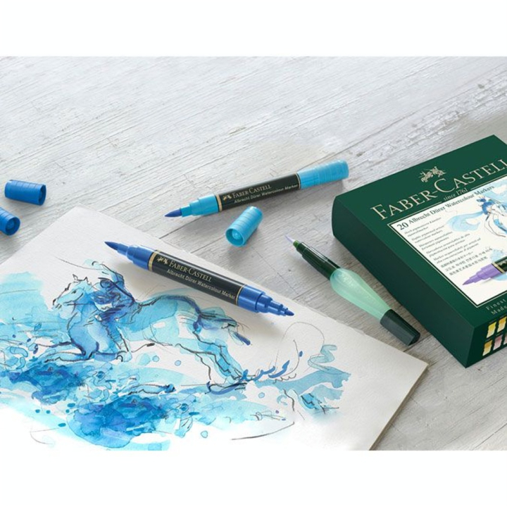 Marqueur aquarellable Albrecht Dürer Set 5 feutres Portrait - Faber-Castell - Rougier et Plé