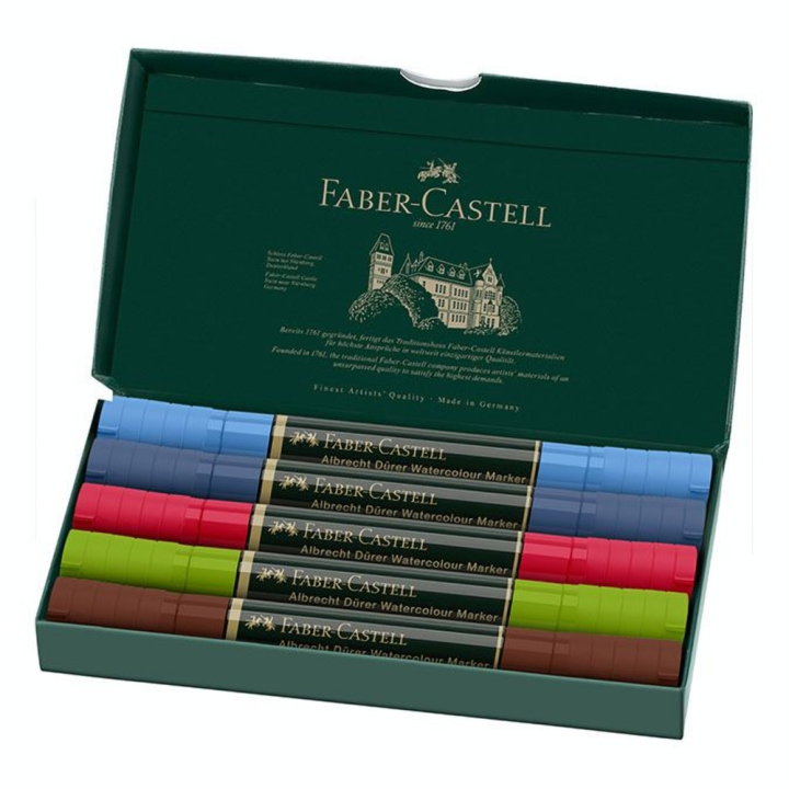 Marqueur aquarellable Albrecht Dürer Set 5 feutres Urbain - Faber-Castell - Rougier et Plé