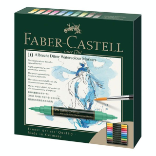 Marqueur aquarellable Albrecht Dürer Set 10 feutres - Faber-Castell - Rougier et Plé