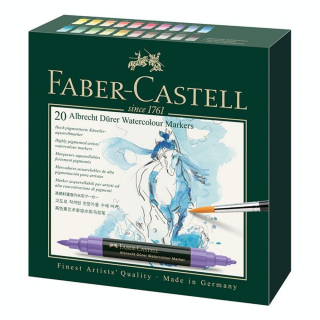 Marqueur aquarellable Albrecht Dürer Set 20 feutres - Faber-Castell - Rougier et Plé