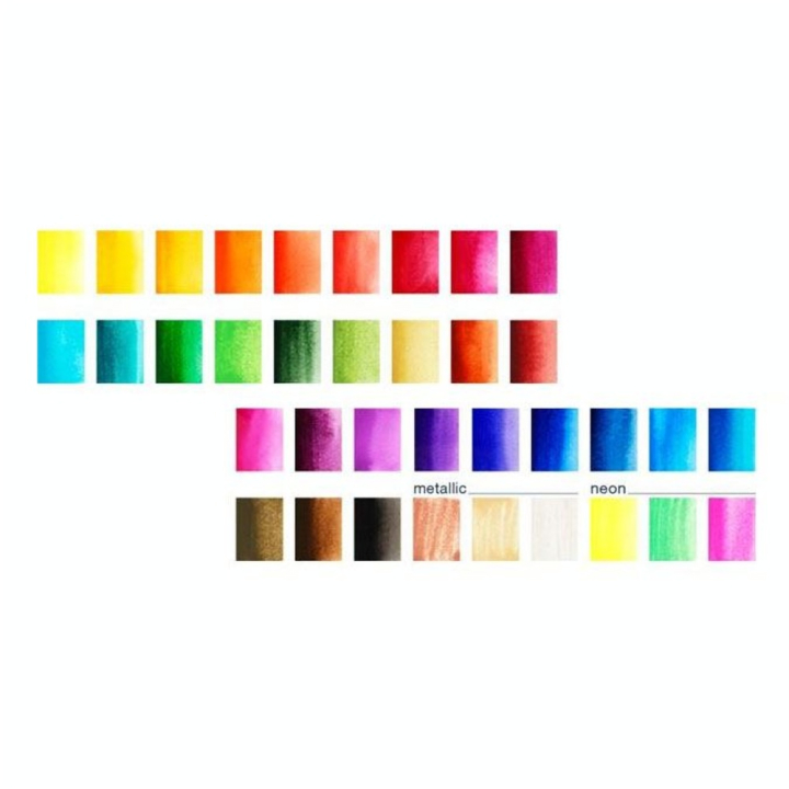 Peinture aquarelle Creative Studio 36 demi-godets - Faber-Castell - Rougier et Plé