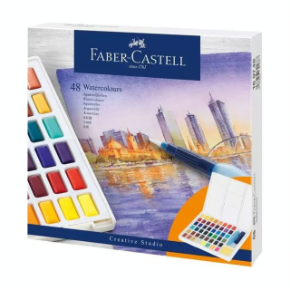 Peinture aquarelle Creative Studio 48 demi-godets - Faber-Castell - Rougier et Plé
