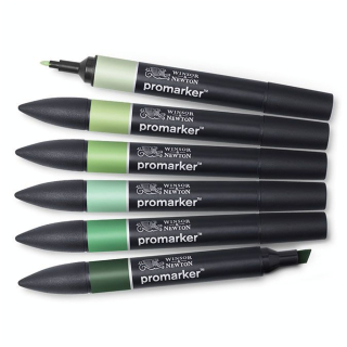 Marqueur Promarker Set Verts - Winsor & Newton - Rougier et Plé