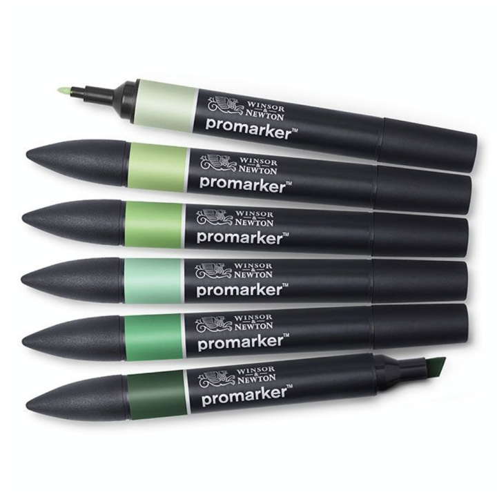Marqueur Promarker Set Verts - Winsor & Newton - Rougier et Plé