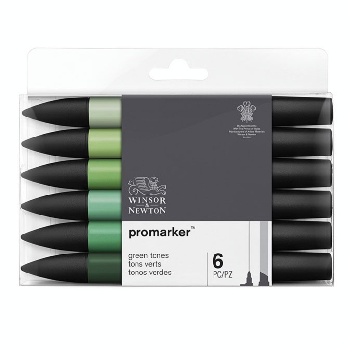 Marqueur Promarker Set Verts - Winsor & Newton - Rougier et Plé
