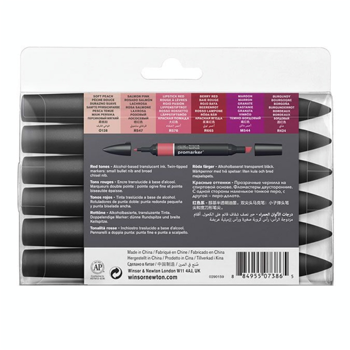 Marqueur Promarker Set Rouges - Winsor & Newton - Rougier et Plé