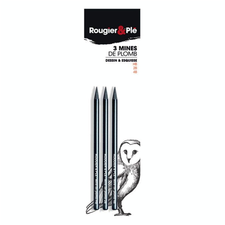 Crayon esquisse Set Mine de plomb HB - 2B - 4B - Rougier&Plé - Rougier et Plé