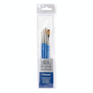 Pinceau fibres synthétiques Cotman Set de 4 pcs - Winsor & Newton - Rougier et Plé