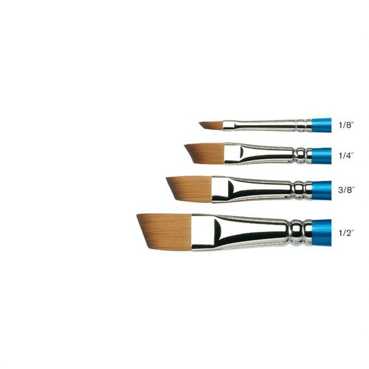 Pinceau biseauté fibres synthétiques Cotman Série 667 Court - Winsor & Newton - Rougier et Plé