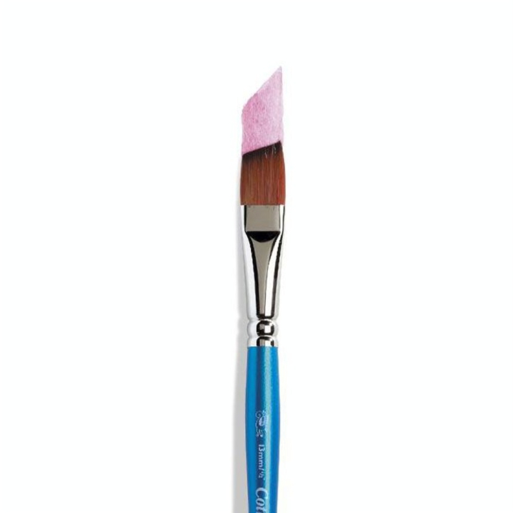 Pinceau biseauté fibres synthétiques Cotman Série 667 Court - Winsor & Newton - Rougier et Plé