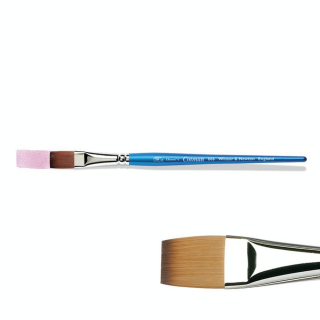 Pinceau plat fibres synthétiques Cotman Série 666 Court - Winsor & Newton - Rougier et Plé