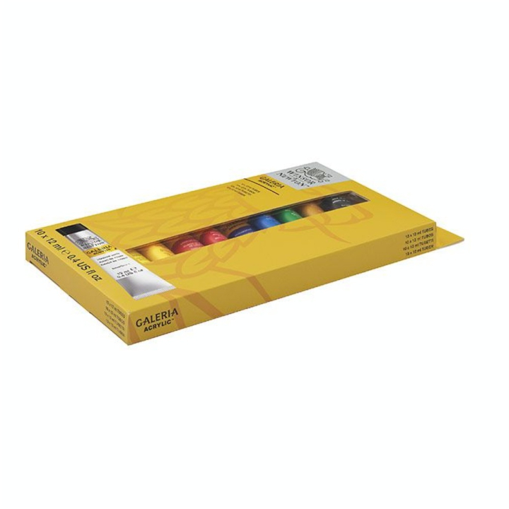 Peinture acrylique fine Galeria Assortiment 10 tubes 12 ml - Winsor & Newton - Rougier et Plé