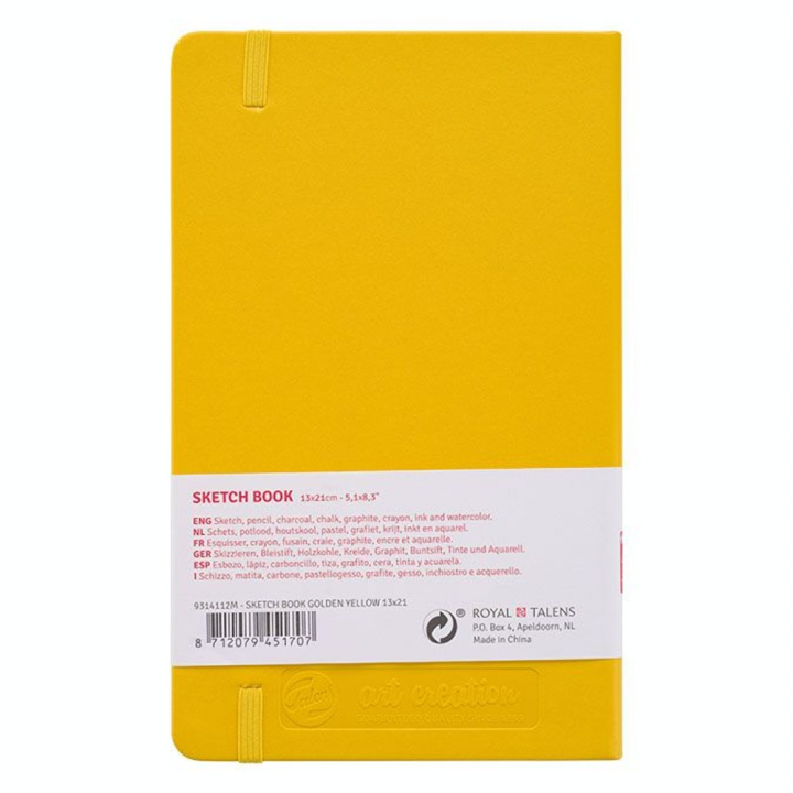 Carnet de croquis Jaune d'or 140 g/m² 80 feuilles - Talens Art Creation - Rougier et Plé