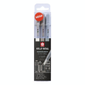 Stylo gel Gelly Roll Set gris Moonlight 06 - 0.35 mm x 3 pcs - Sakura - Rougier et Plé