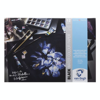 Bloc de papier noir 360 g/m² 12 feuilles - Van Gogh - Rougier et Plé