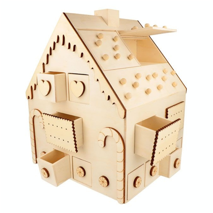 Calendrier de l'Avent en bois Maison pain d'épices - Artemio - Rougier et Plé
