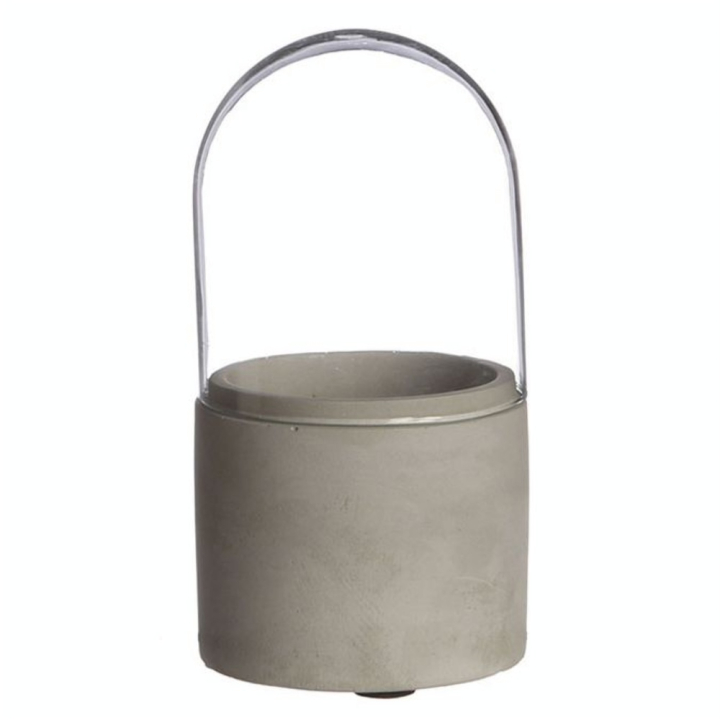 Cloche en verre sur socle béton Ø 7.5 cm H.15 cm - Graine Créative - Rougier et Plé