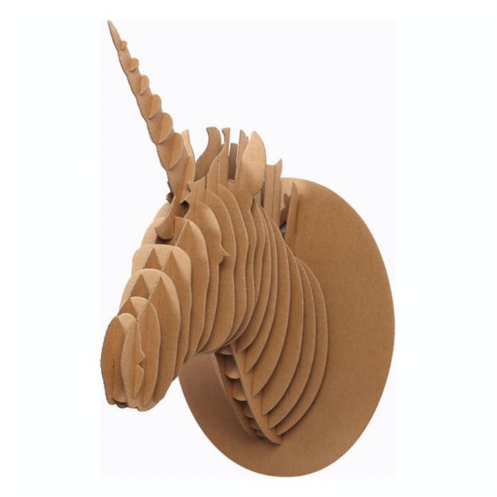 Trophée en carton Licorne 40 x 26 x 20 cm - Graine Créative - Rougier et Plé