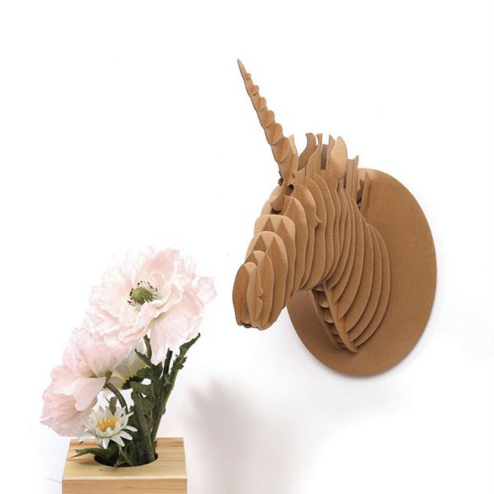 Trophée en carton Licorne 40 x 26 x 20 cm - Graine Créative - Rougier et Plé