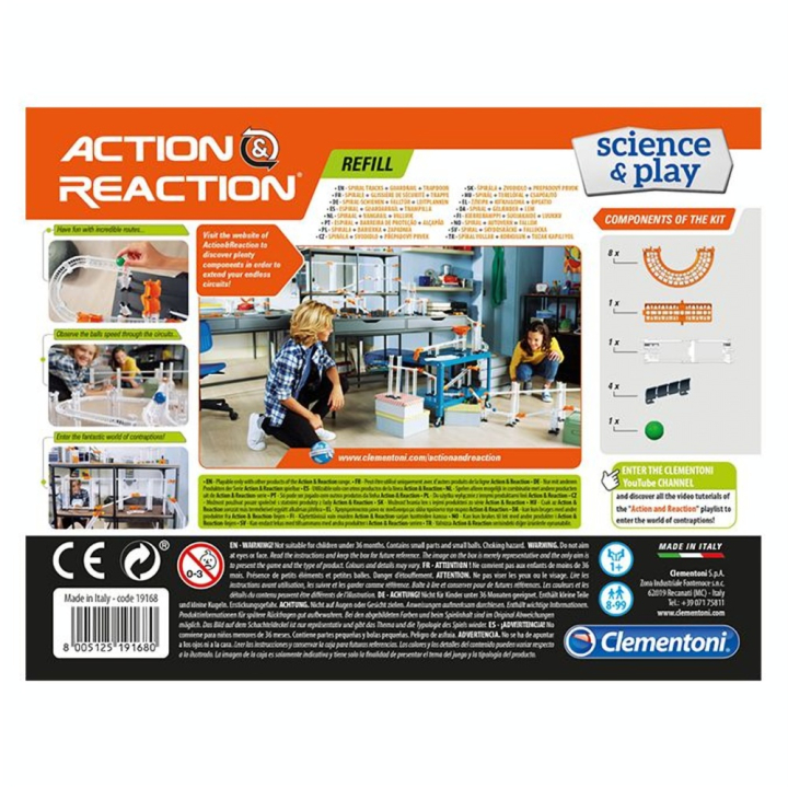 Jeu scientifique Action & Réaction extension Spirale + Trappe - Clementoni - Rougier et Plé