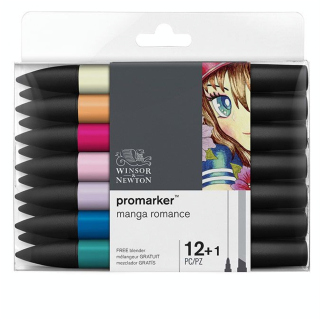 Marqueur Promarker Set Romance manga 13 pcs - Winsor & Newton - Rougier et Plé