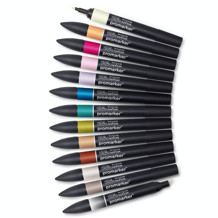 Marqueur Promarker Set Romance manga 13 pcs - Winsor & Newton - Rougier et Plé