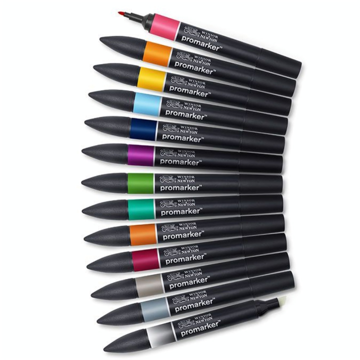 Marqueur Promarker Set Tons tatouage 13 pcs - Winsor & Newton - Rougier et Plé