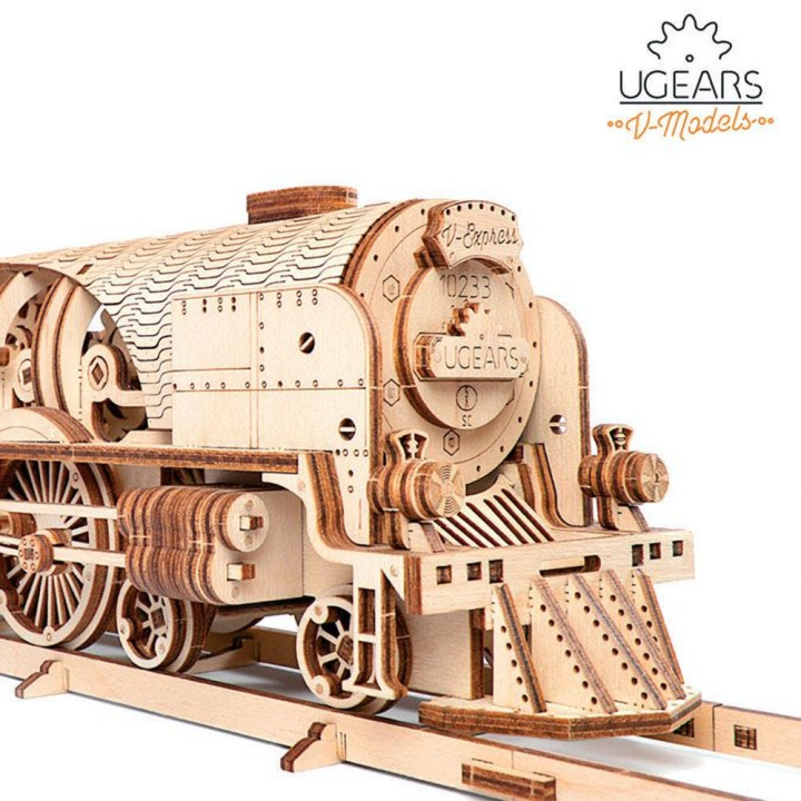 Puzzle mécanique en bois Locomotive V-Express - UGEARS - Rougier et Plé
