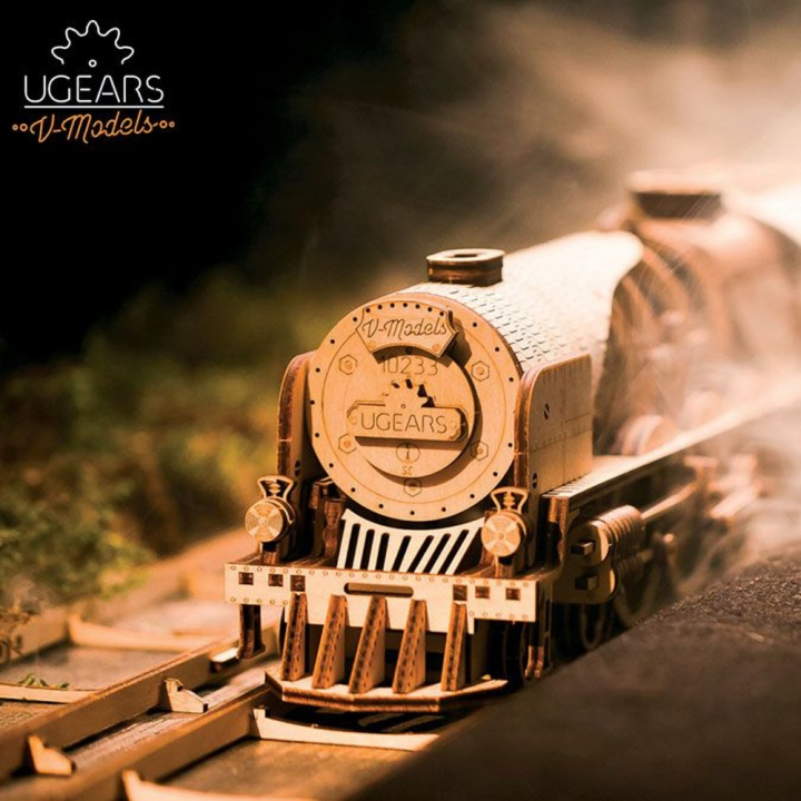 Puzzle mécanique en bois Locomotive V-Express - UGEARS - Rougier et Plé