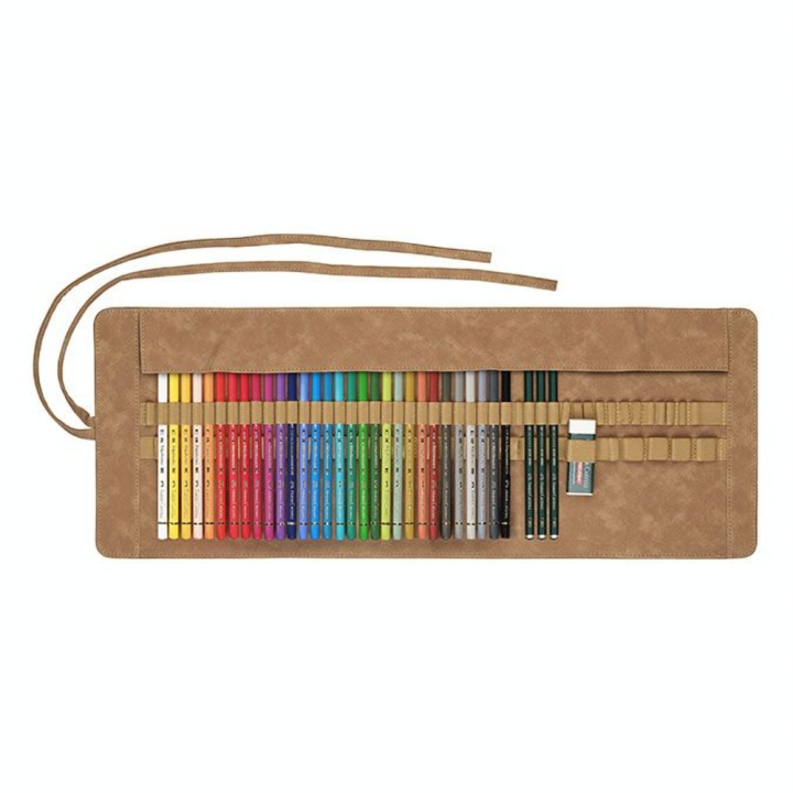Crayon de couleurs Polychromos Trousse 30 crayons + accessoires - Faber-Castell - Rougier et Plé
