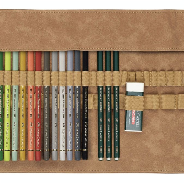 Crayon de couleurs Polychromos Trousse 30 crayons + accessoires - Faber-Castell - Rougier et Plé