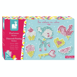 Kit créatif Pixel strass stickers - Janod - Rougier et Plé