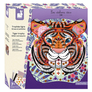 Kit créatif Strass et paillettes Trophée Tigre - Janod - Rougier et Plé