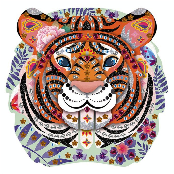 Kit créatif Strass et paillettes Trophée Tigre - Janod - Rougier et Plé