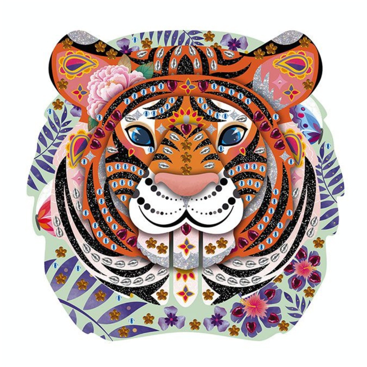 Kit créatif Strass et paillettes Trophée Tigre - Janod - Rougier et Plé