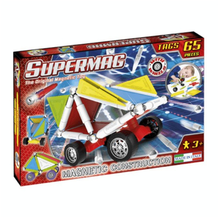 Jeu de construction magnétique Wheels 65 pcs - Supermag - Rougier et Plé
