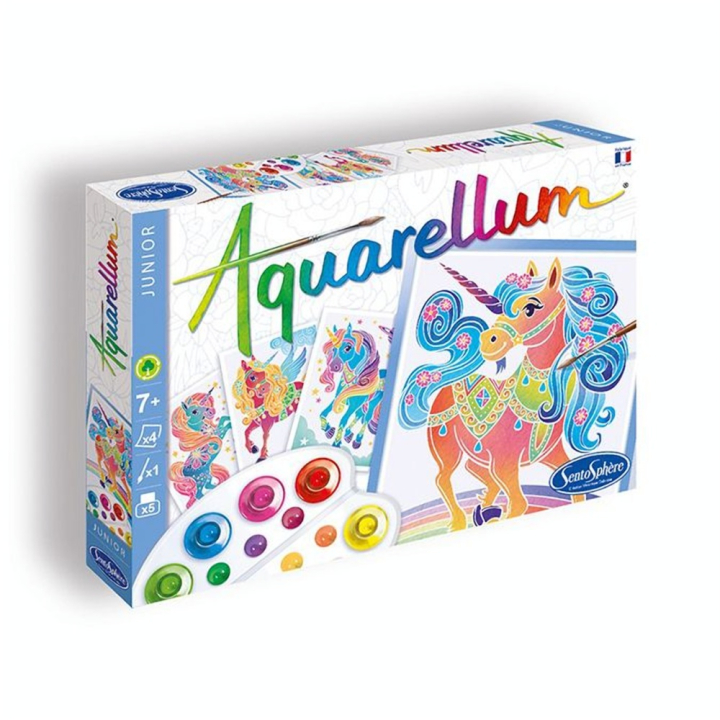 Aquarellum Junior coffret Licornes - Sentosphère - Rougier et Plé