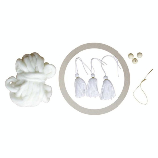 Kit Couronne de Noël en laine Ø 25 cm - CTOP - Rougier et Plé