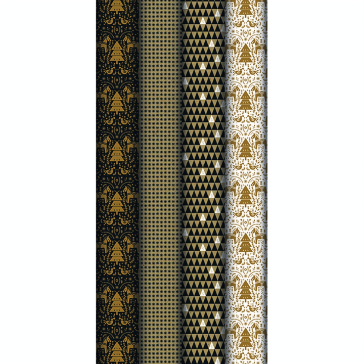 Papier cadeau kraft Dalécarlie Noir 2 x 0,7 m - Clairefontaine - Rougier et Plé
