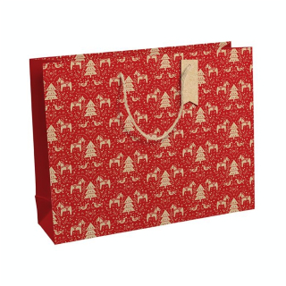 Sac Dalécarlie rouge 37,3 x 11,8 x 27,5 cm - Clairefontaine - Rougier et Plé
