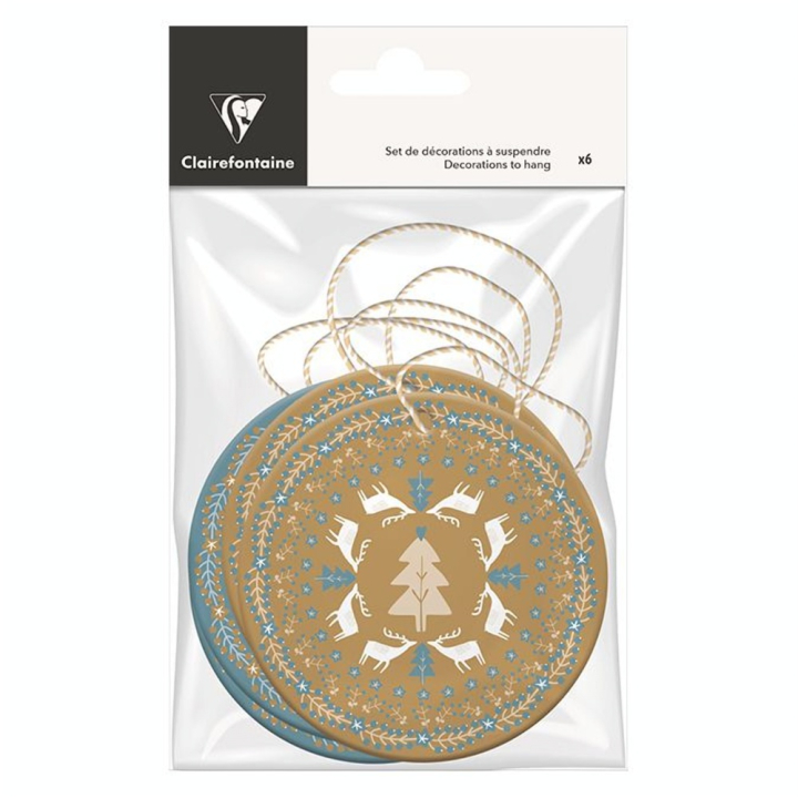 Disque Lagom à suspendre 6 pcs - Clairefontaine - Rougier et Plé